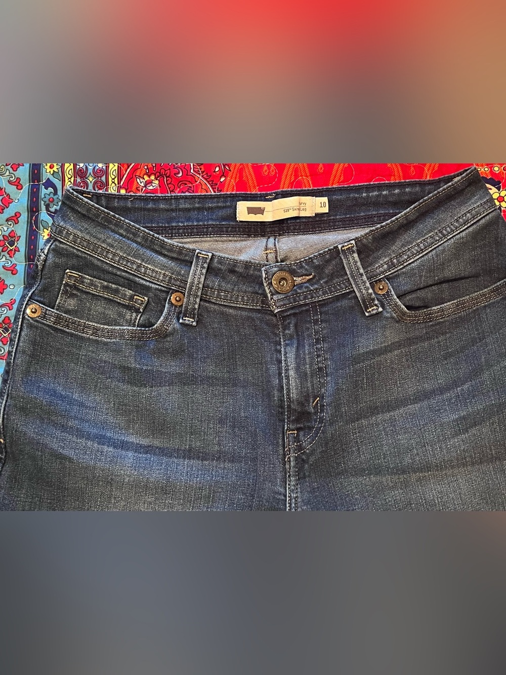 Levi's Curvy 529 Skinny Leg Jeans Medium Wash Women’s Size 10 Classic Casual - Picture 3 of 11